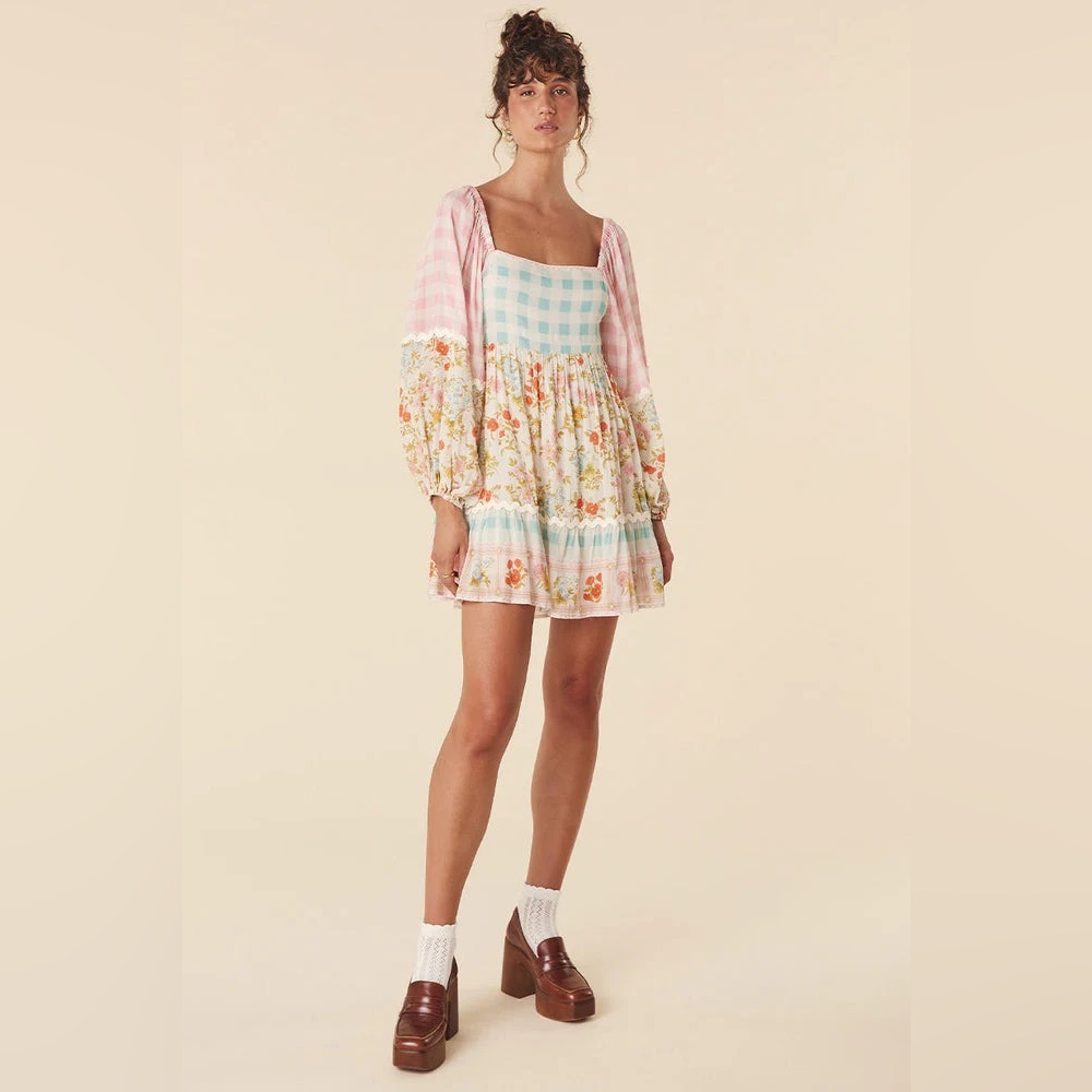 Spell FLORA TUNIC DRESS size small